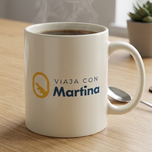 Taza de Desayuno Viaja con Martina